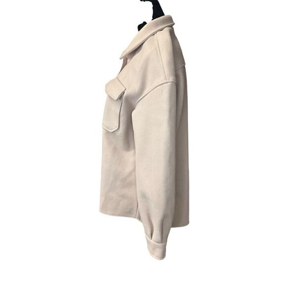 Avec Les Filles Oversized Woven Shacket in Blush Medium - Picture 5 of 13